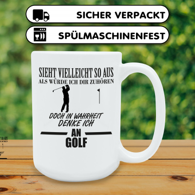 XXL Tasse mit dem Motiv Ich denke an Golf - Ansicht 4
