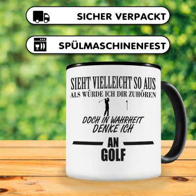 Tasse mit dem Motiv Ich denke an Golf - Ansicht 4