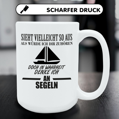 XXL Tasse mit dem Motiv Ich denke an Segeln - Ansicht 5