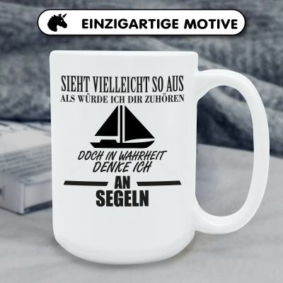 XXL Tasse mit dem Motiv Ich denke an Segeln - Ansicht 6