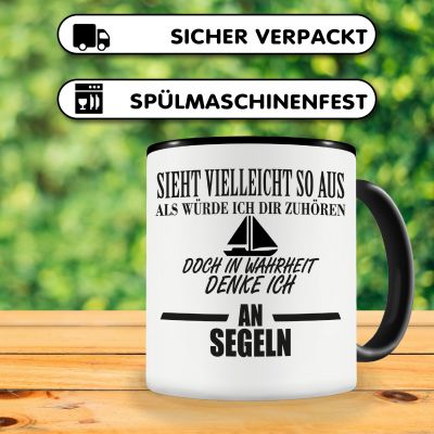 Tasse mit dem Motiv Ich denke an Segeln - Ansicht 4