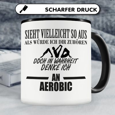 Tasse mit dem Motiv Ich denke an Aerobic - Ansicht 5