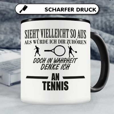 Tasse mit dem Motiv Ich denke an Tennis - Ansicht 5