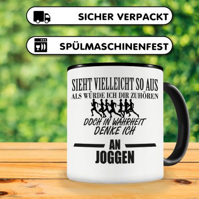 Tasse mit dem Motiv Ich denke an Joggen - Ansicht 4