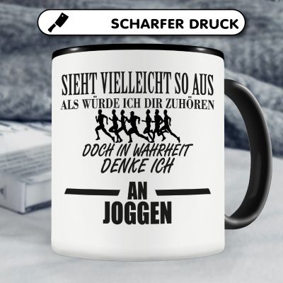 Tasse mit dem Motiv Ich denke an Joggen - Ansicht 5