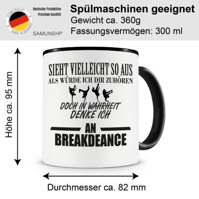 Tasse mit dem Motiv Ich denke an Breakdance - Ansicht 2