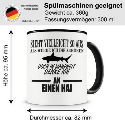 Tasse mit dem Motiv Ich denke an einen Hai - Ansicht 2