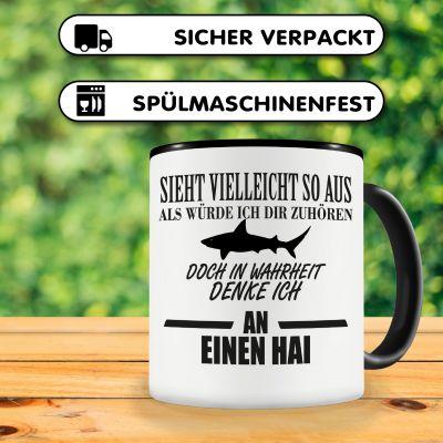 Tasse mit dem Motiv Ich denke an einen Hai - Ansicht 4