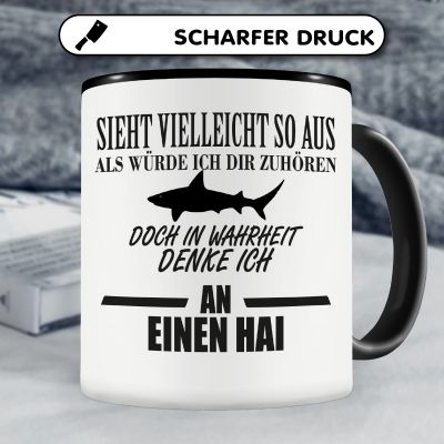 Tasse mit dem Motiv Ich denke an einen Hai - Ansicht 5