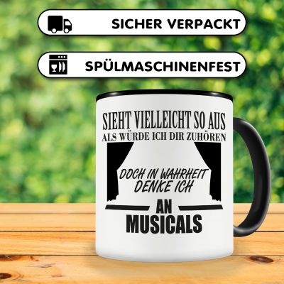 Tasse mit dem Motiv Ich denke an Musicals - Ansicht 4