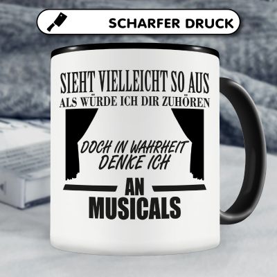 Tasse mit dem Motiv Ich denke an Musicals - Ansicht 5