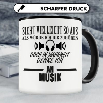 Tasse mit dem Motiv Ich denke an Musik - Ansicht 5