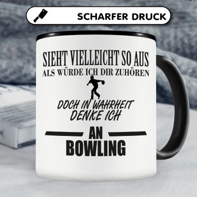 Tasse mit dem Motiv Ich denke an Bowling - Ansicht 5