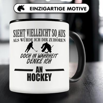Tasse mit dem Motiv Ich denke an Hockey - Ansicht 3
