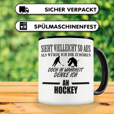 Tasse mit dem Motiv Ich denke an Hockey - Ansicht 4