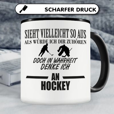 Tasse mit dem Motiv Ich denke an Hockey - Ansicht 5