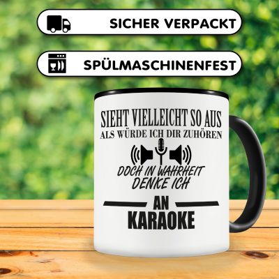 Tasse mit dem Motiv Ich denke an Karaoke - Ansicht 4