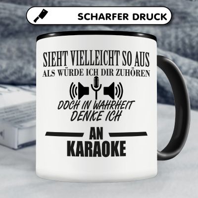 Tasse mit dem Motiv Ich denke an Karaoke - Ansicht 5