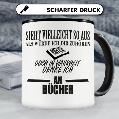 Tasse mit dem Motiv Ich denke an Bcher - Ansicht 5