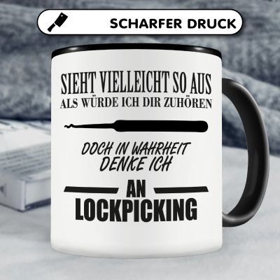 Tasse mit dem Motiv Ich denke an Lockpicking - Ansicht 5