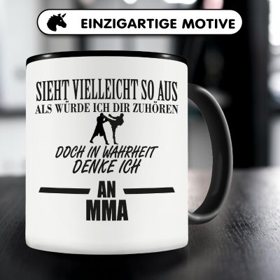 Tasse mit dem Motiv Ich denke an MMA - Ansicht 3