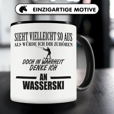 Tasse mit dem Motiv Ich denke an Wasserski - Ansicht 3