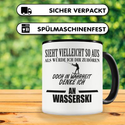 Tasse mit dem Motiv Ich denke an Wasserski - Ansicht 4