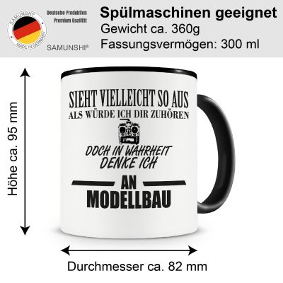 Tasse mit dem Motiv Ich denke an Modellbau - Ansicht 2
