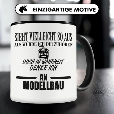 Tasse mit dem Motiv Ich denke an Modellbau - Ansicht 3