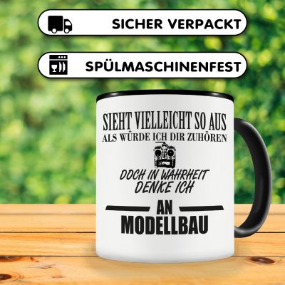 Tasse mit dem Motiv Ich denke an Modellbau - Ansicht 4