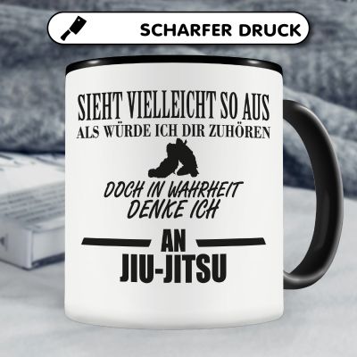 Tasse mit dem Motiv Ich denke an Jiu-Jitsu - Ansicht 5