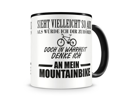 Tasse mit dem Motiv Ich denke an mein Mountainbike - Ansicht 1