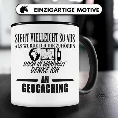 Tasse mit dem Motiv Ich denke an Geocaching - Ansicht 3