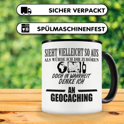 Tasse mit dem Motiv Ich denke an Geocaching - Ansicht 4
