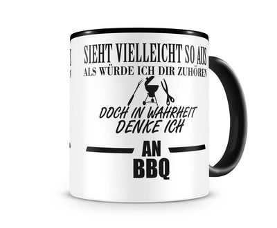 Tasse mit dem Motiv Ich denke an BBQ