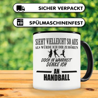 Tasse mit dem Motiv Ich denke an Handball - Ansicht 4