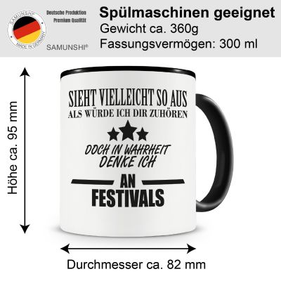 Tasse mit dem Motiv Ich denke an Trance - Ansicht 2