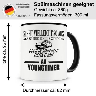 Tasse mit dem Motiv Ich denke an Youngtimer - Ansicht 2