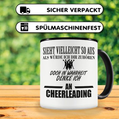 Tasse mit dem Motiv Ich denke an Cheerleading - Ansicht 4