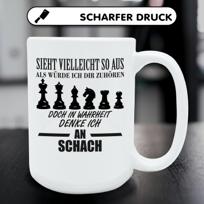 XXL Tasse mit dem Motiv Ich denke an Schach - Ansicht 5