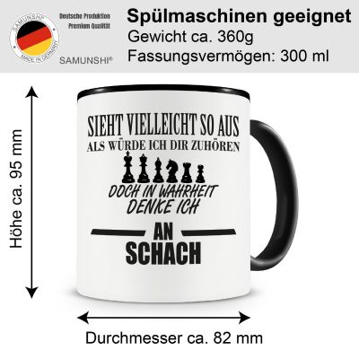 Tasse mit dem Motiv Ich denke an Schach - Ansicht 2