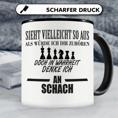 Tasse mit dem Motiv Ich denke an Schach - Ansicht 5