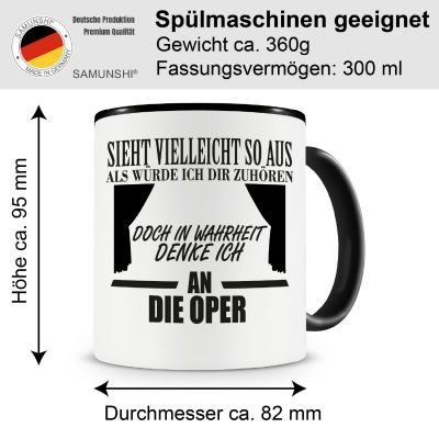 Tasse mit dem Motiv Ich denke an die Oper - Ansicht 2