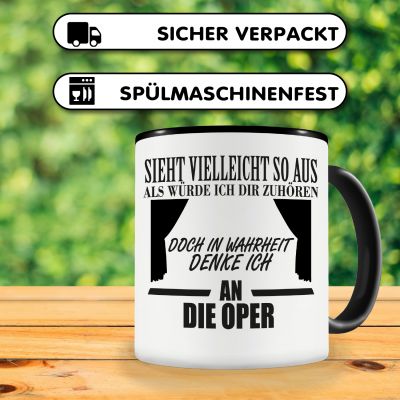 Tasse mit dem Motiv Ich denke an die Oper - Ansicht 4