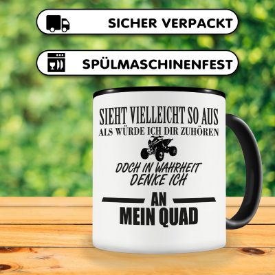 Tasse mit dem Motiv Ich denke an mein Quad - Ansicht 4