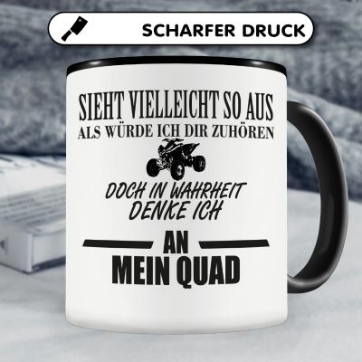 Tasse mit dem Motiv Ich denke an mein Quad - Ansicht 5