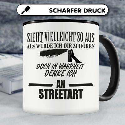 Tasse mit dem Motiv Ich denke an Streetart - Ansicht 5