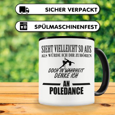 Tasse mit dem Motiv Ich denke an Poledance - Ansicht 4