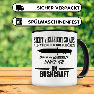 Tasse mit dem Motiv Ich denke an Bushcraft - Ansicht 4