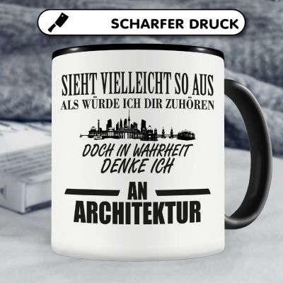 Tasse mit dem Motiv Ich denke an Architektur - Ansicht 5